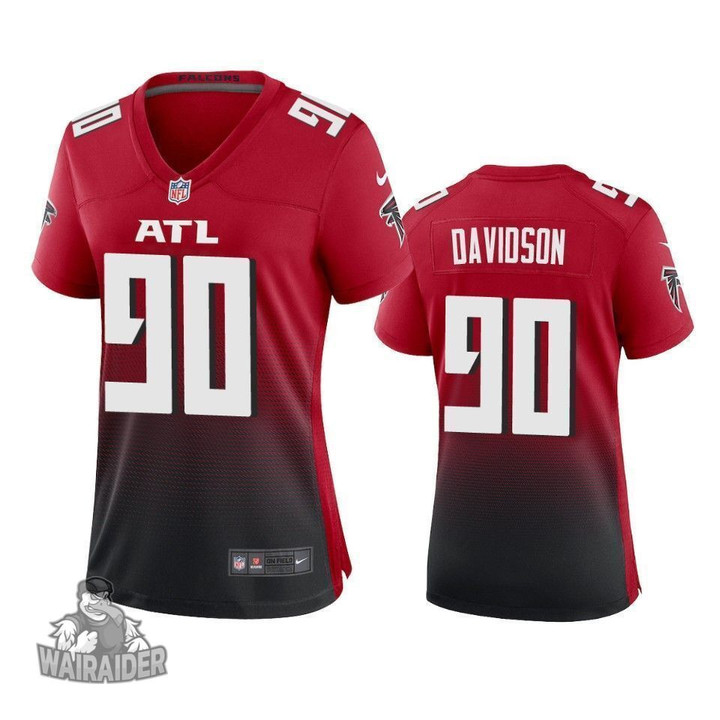 Atlanta Falcons Marlon Davidson Red 2020 NFL Draft 2nd Alternate Game Jersey