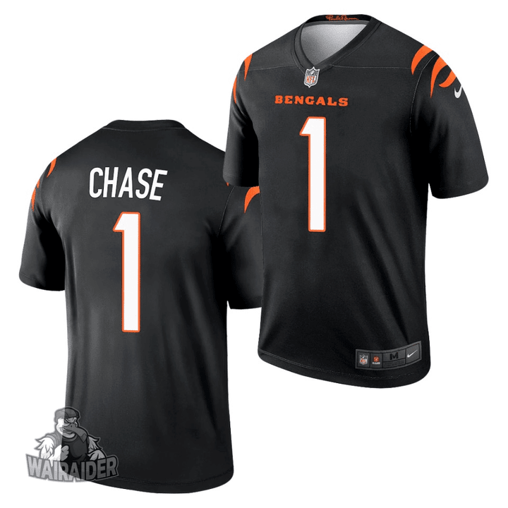 Cincinnati Bengals Ja'Marr Chase 2021 NFL Draft Black Legend Jersey
