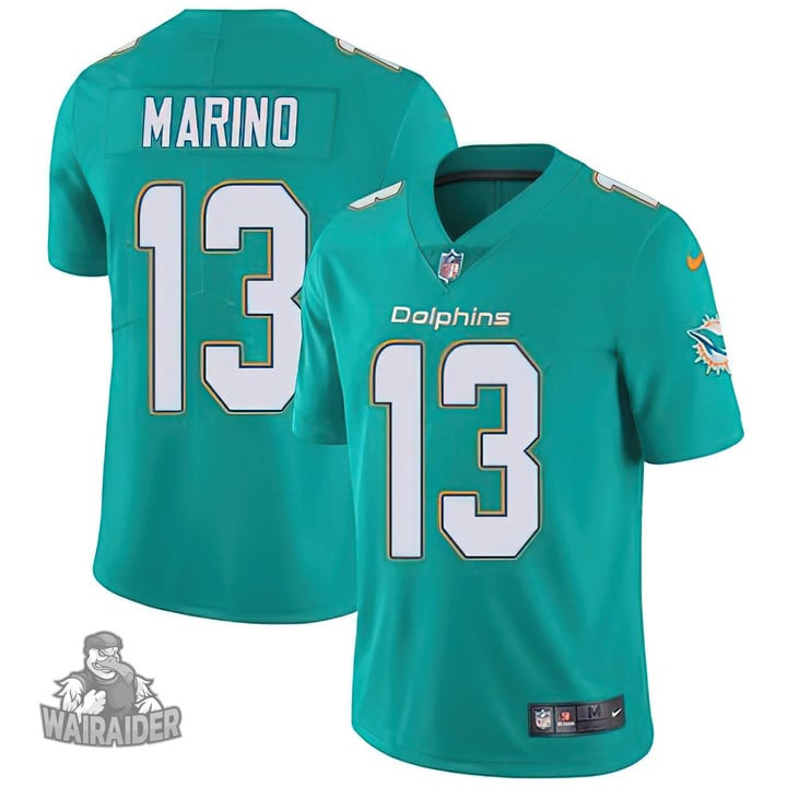 Dolphins #13 Dan Marino Aqua Green Team Color Stitched NFL Vapor Untouchable Limited Jersey