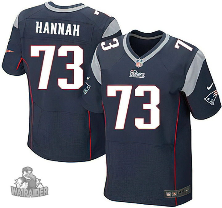 New England Patriots #73 John Hannah Navy Blue Retired Player NFL Elite Jersey