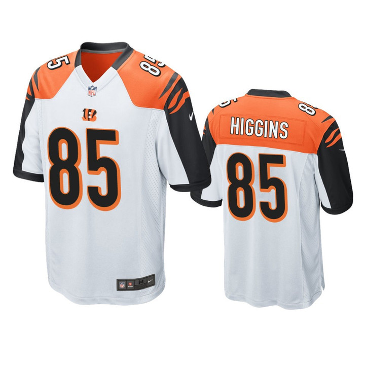 Cincinnati Bengals Tee Higgins White 2020 Draft Game Jersey