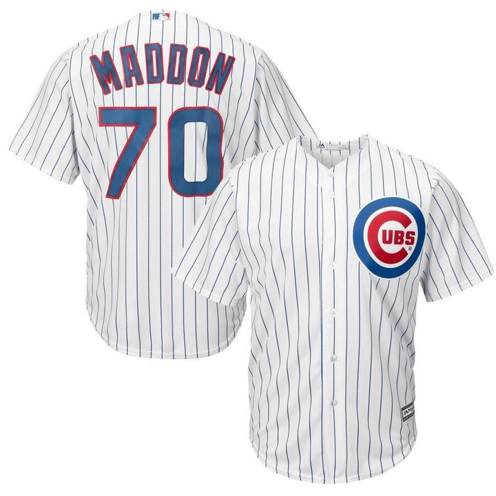 Men's Joe Maddon Chicago Cubs Majestic Cool Base Player Jersey - White , MLB Jersey