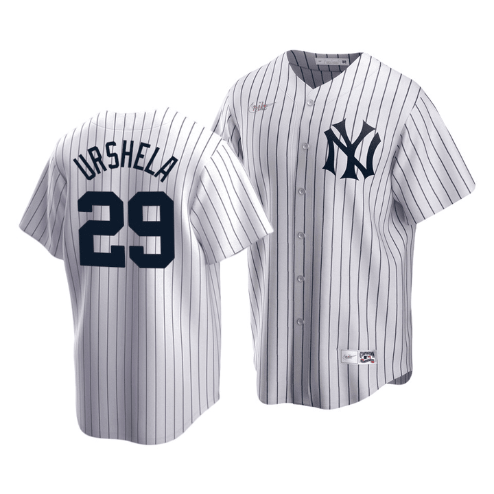 Men's New York Yankees Gio Urshela #29 Cooperstown Collection White Home Jersey , MLB Jersey