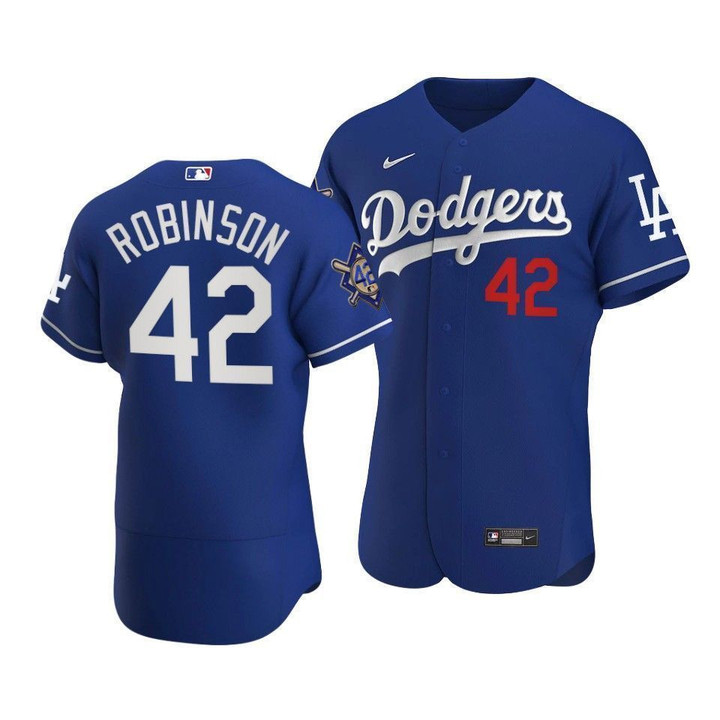 Men Los Angeles Dodgers Jackie Robinson #42 Jackie Robinson Day  Away Jersey Royal , MLB Jersey