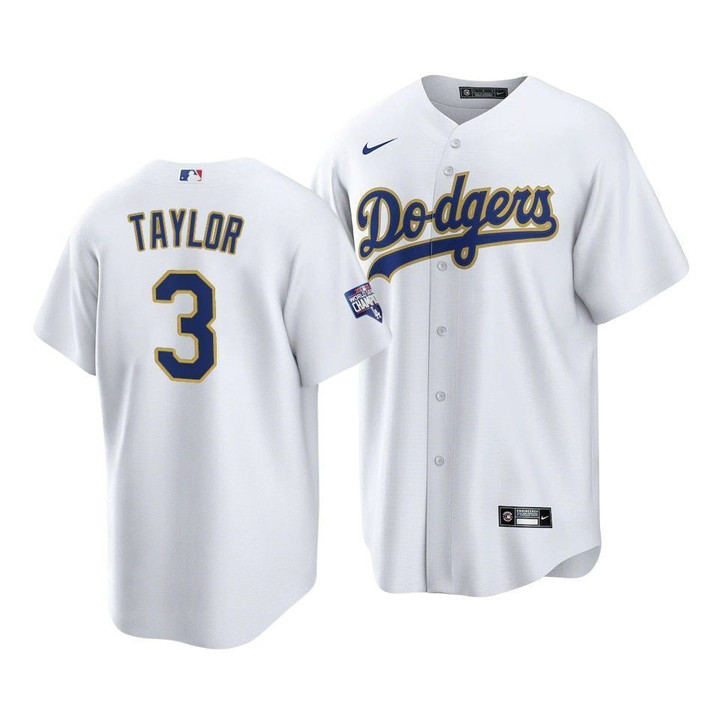 Los Angeles Dodgers Chris Taylor #3 2021 Gold Program Jersey , MLB Jersey