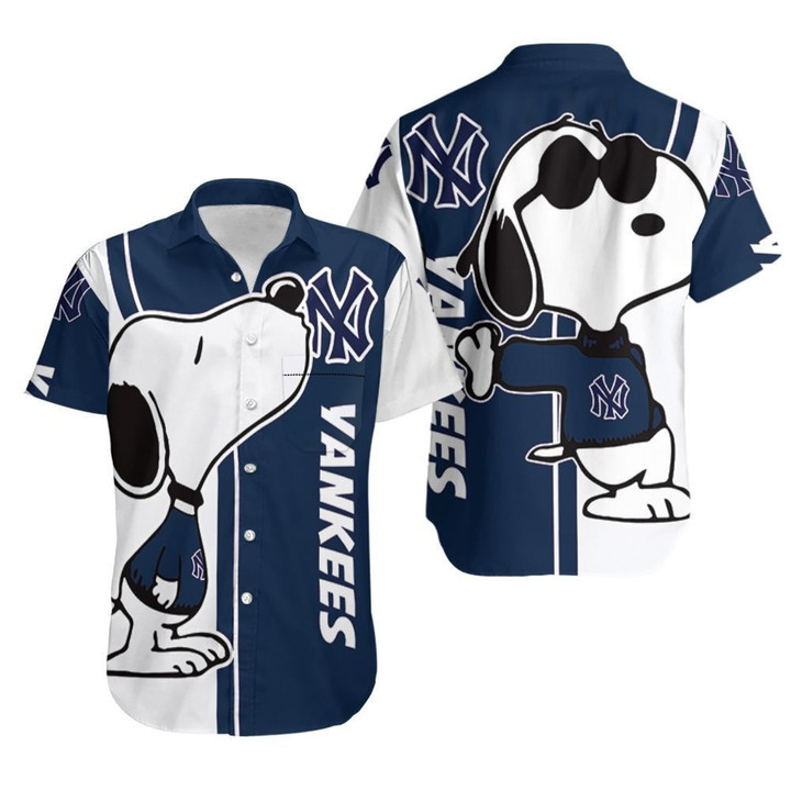 New York Yankees snoopy lover 3d printed Hawaiian Shirt