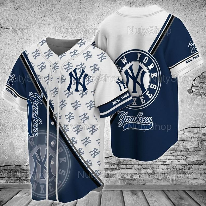 New York Yankees Full Printing Shirt, New York Yankees MLB Baseball Shirt, MLB New York Yankees Baseball Jersey - Baseball Jersey LF