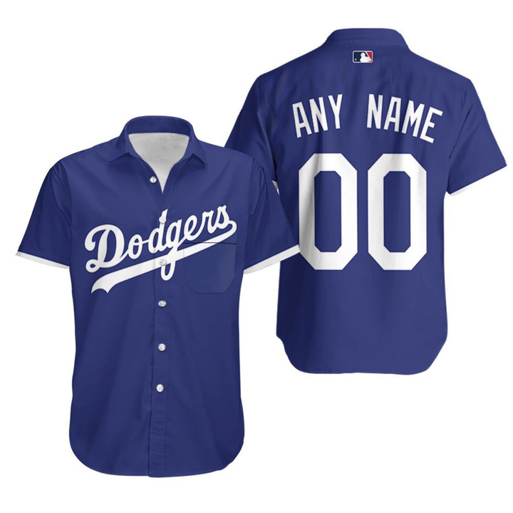 Personalized Los Angeles Dodgers Any Name 00 Mlb 2020 Alternative Blue Jersey Inspired Style Hawaiian Shirt