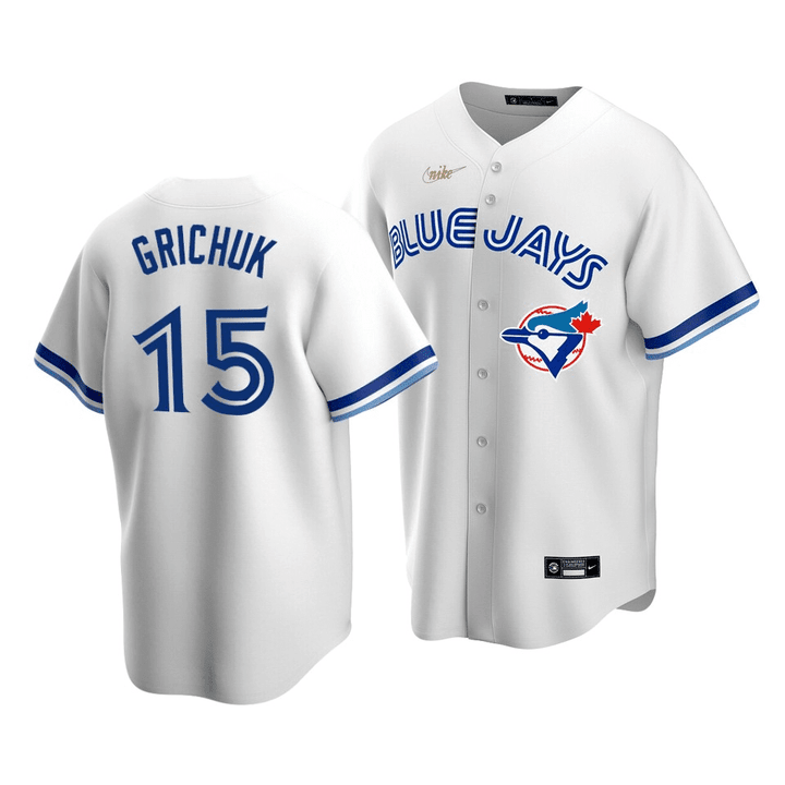 Men's Toronto Blue Jays Randal Grichuk #15 Cooperstown Collection White Home Jersey , MLB Jersey