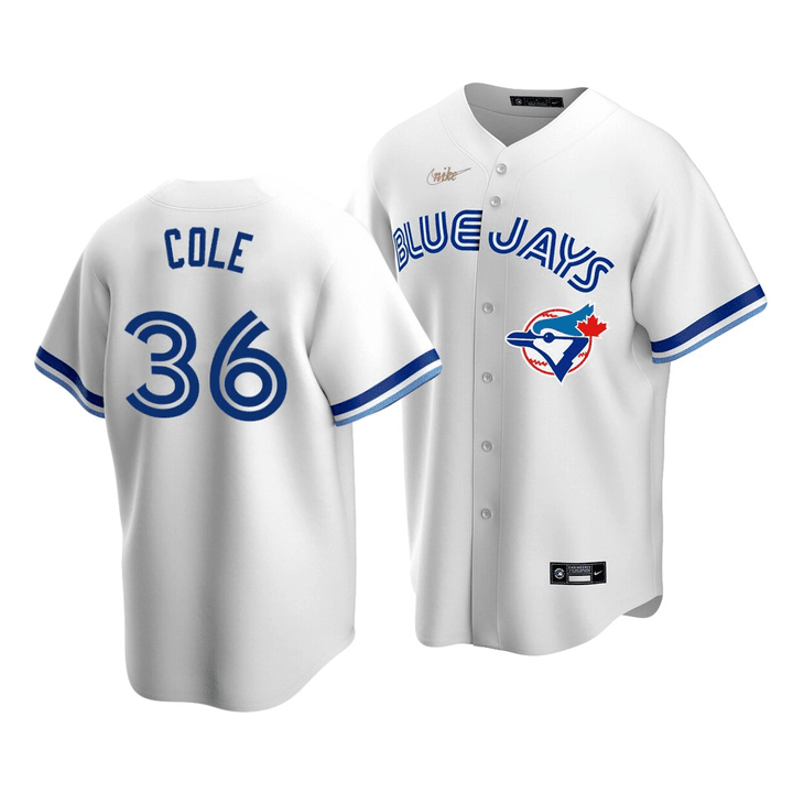Men's Toronto Blue Jays A.J. Cole #36 Cooperstown Collection White Home Jersey , MLB Jersey