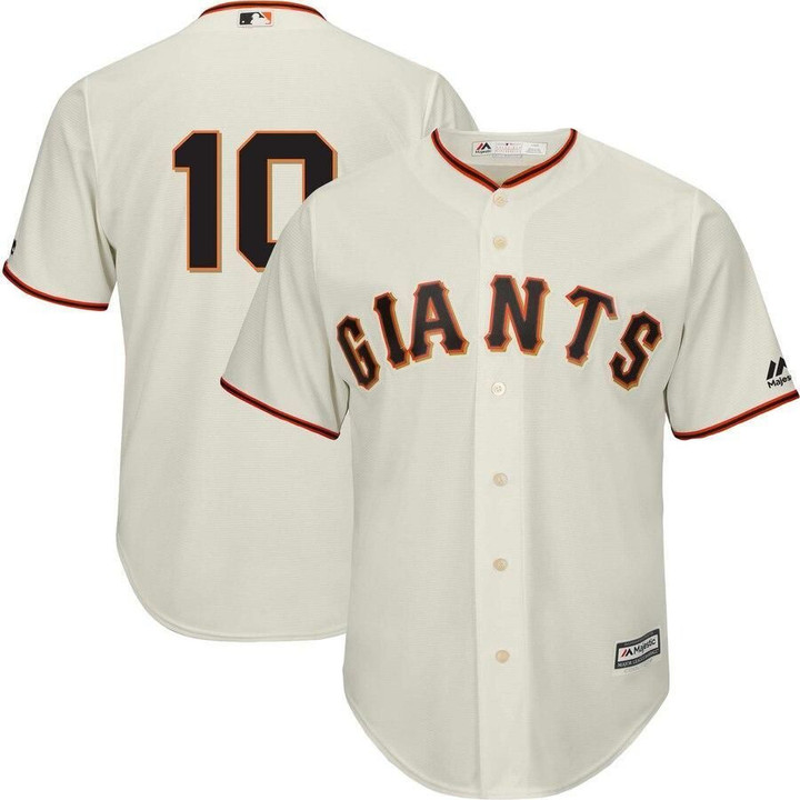 Evan Longoria San Francisco Giants Majestic Official Team Cool Base Player Jersey - Cream Color , MLB Jersey