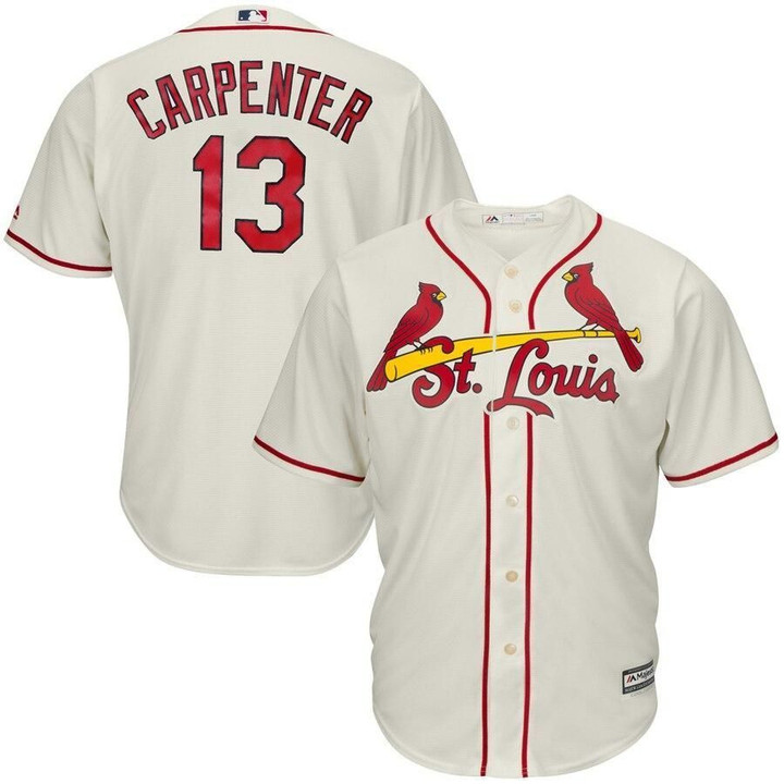 Men's Matt Carpenter St. Louis Cardinals Majestic Cool Base Player Jersey - Cream , MLB Jersey