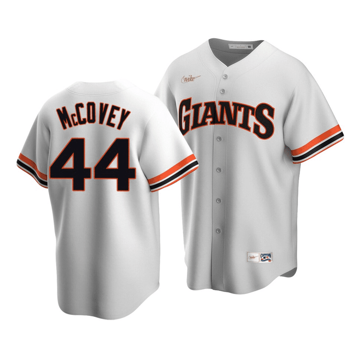 Men's San Francisco Giants Willie McCovey #44 Cooperstown Collection White Home Jersey , MLB Jersey