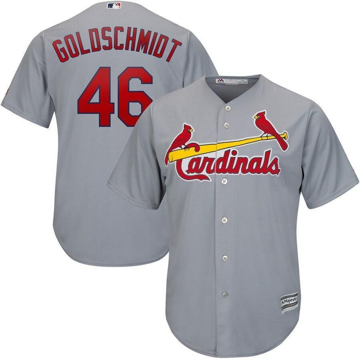 Paul Goldschmidt St. Louis Cardinals Majestic Road Official Cool Base Player Jersey - Gray , MLB Jersey