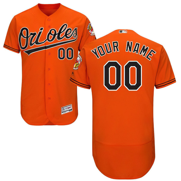 Youth's   Baltimore Orioles Orange Custom Flexbase Majestic MLB Jersey