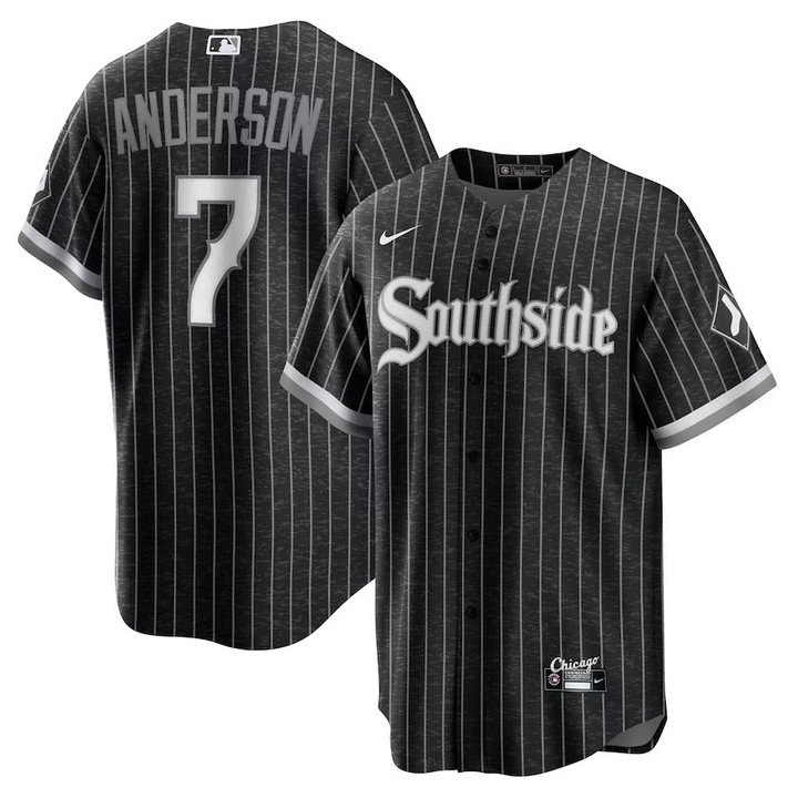 Youth's   Chicago White Sox Tim Anderson Black City Connect Replica Player Jersey