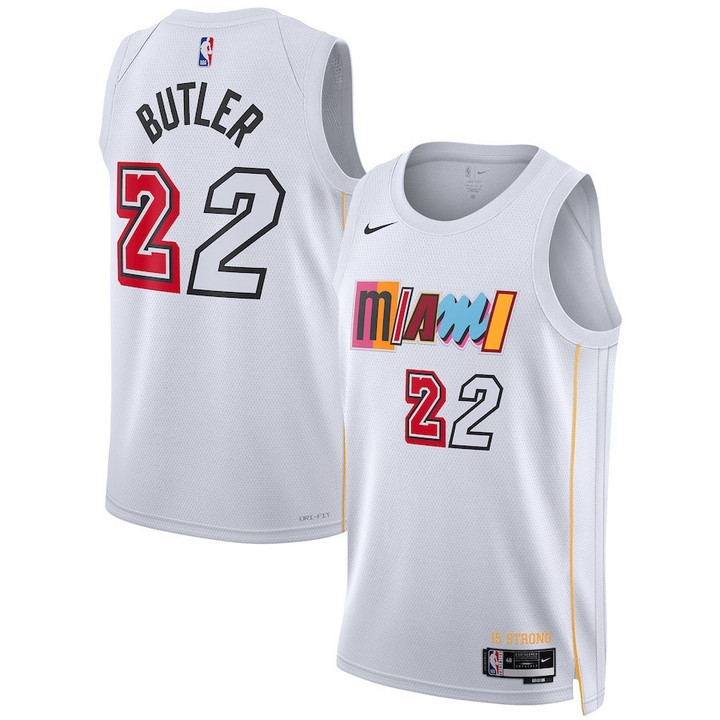 Youth's   Jimmy Butler Miami Heat 2022/23 Swingman Jersey - City Edition - White