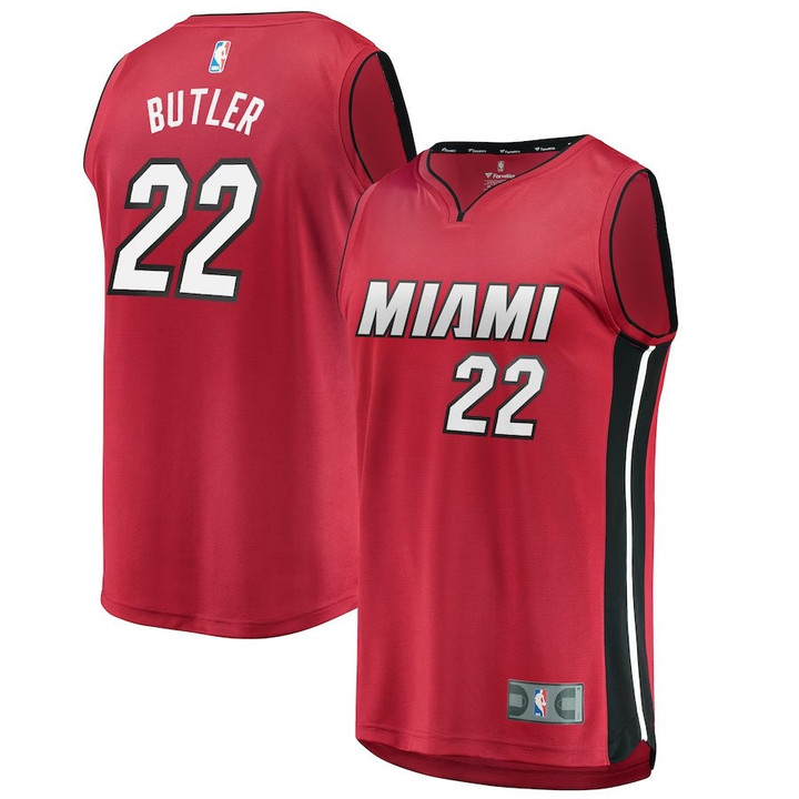 Men's Youth's   Jimmy Butler Miami Heat Fast Break Replica Jersey Red - Statet Edition