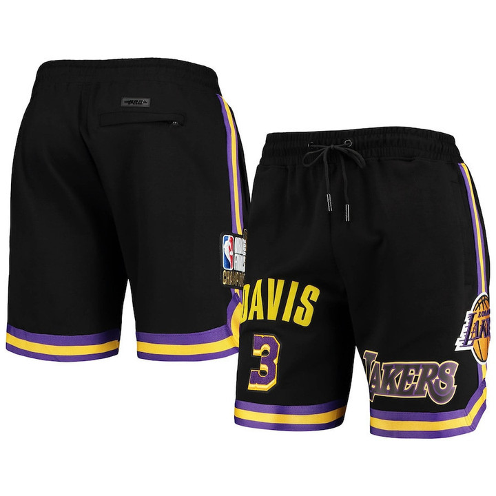 Anthony Davis Los Angeles Lakers Pro Standard Player Shorts - Black