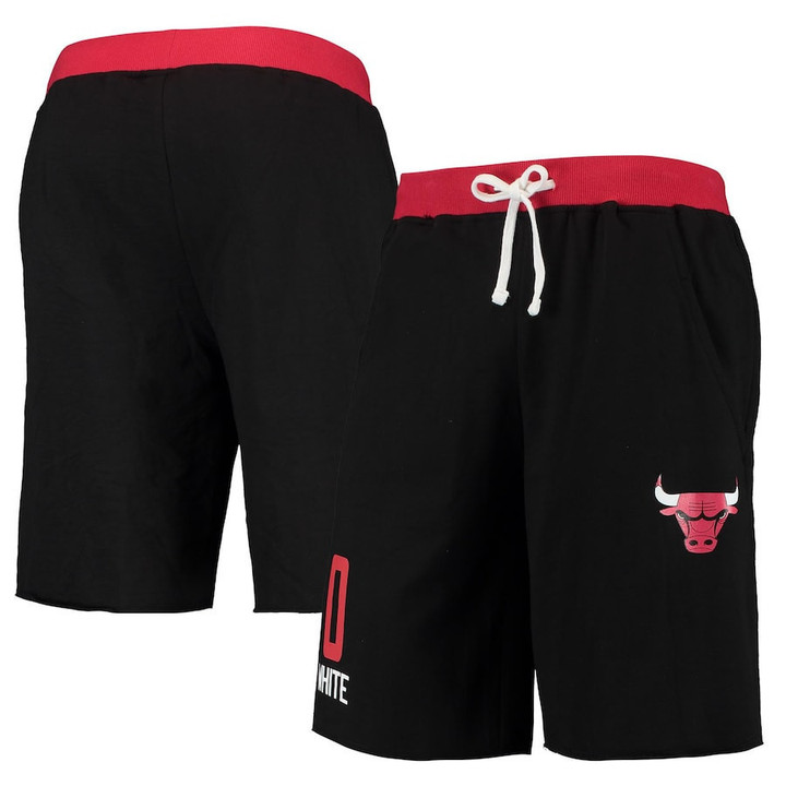 Coby White Chicago Bulls Name & Number French Terry Shorts - Black