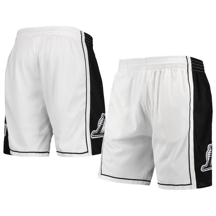 Los Angeles Lakers  Hardwood Classics White Out Swingman Shorts