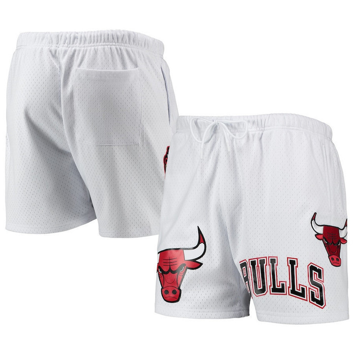 Chicago Bulls Pro Standard 6x NBA Finals Champions Mesh Capsule Shorts - White