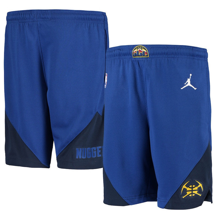 Denver Nuggets  Youth 2019/20 Swingman Performance Shorts - Statement Edition - Blue
