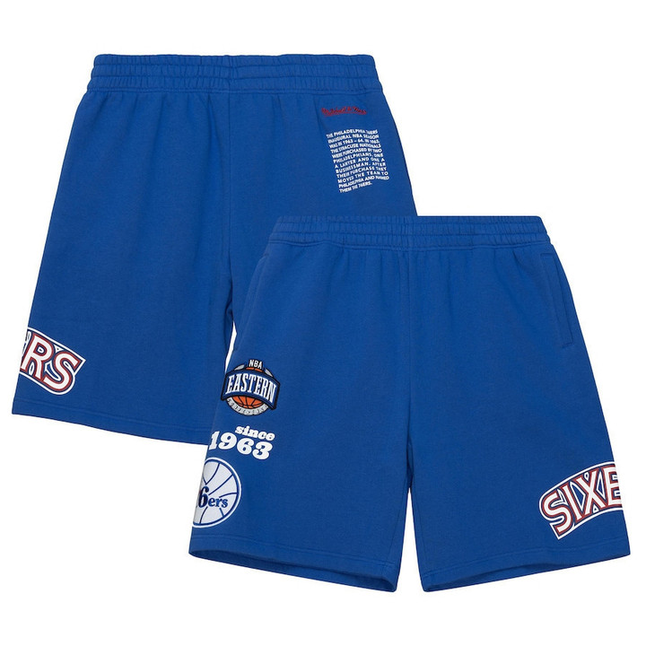 Philadelphia 76ers  Team Origins Fleece Shorts - Royal