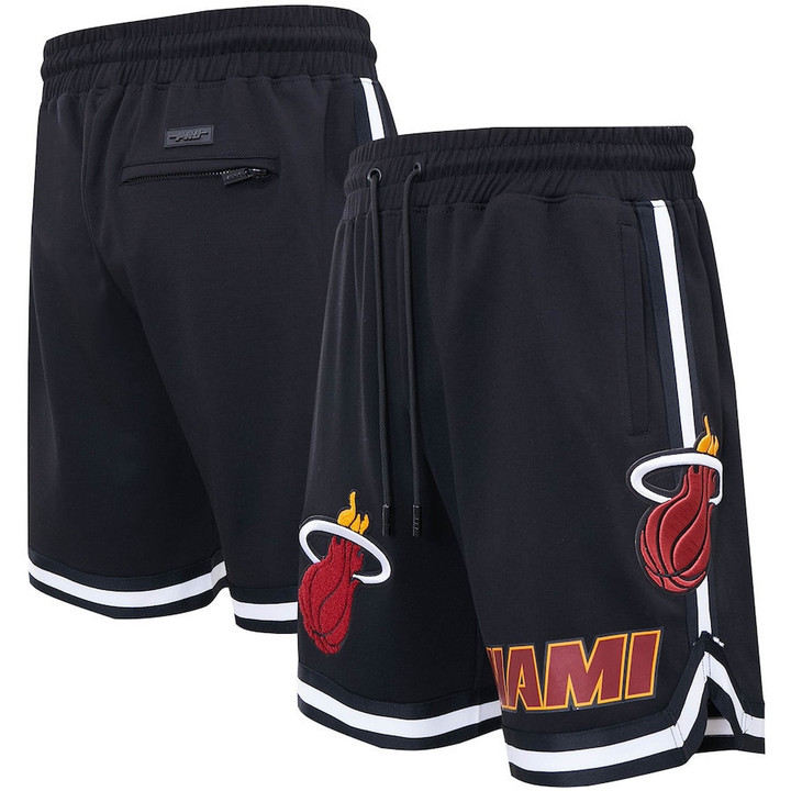 Miami Heat Pro Standard Chenille Shorts - Black