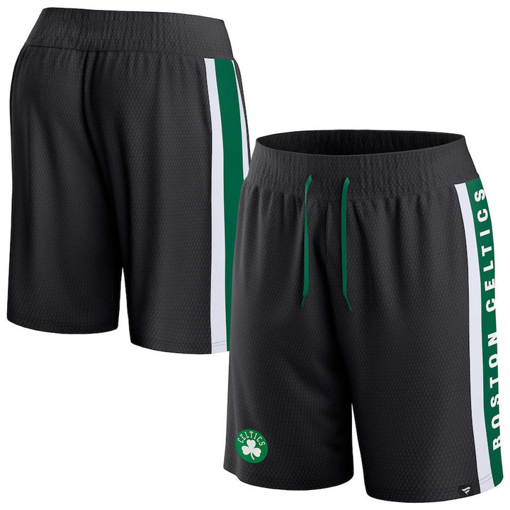 Boston Celticss Branded Referee Iconic Mesh Shorts - Black