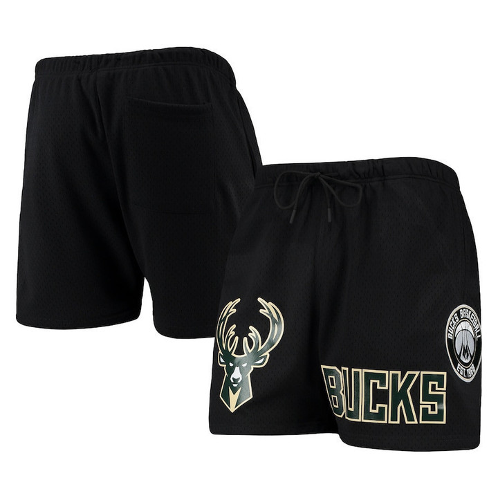 Milwaukee Bucks Pro Standard Mesh Capsule Shorts - Black