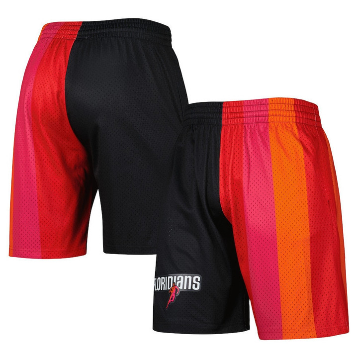 Miami Heat  Hardwood Classics 2005 Split Swingman Shorts - Black