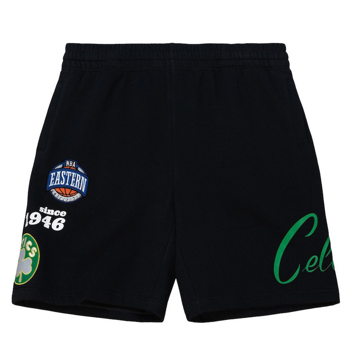 Boston Celtics Team Origins Fleece Shorts - Black