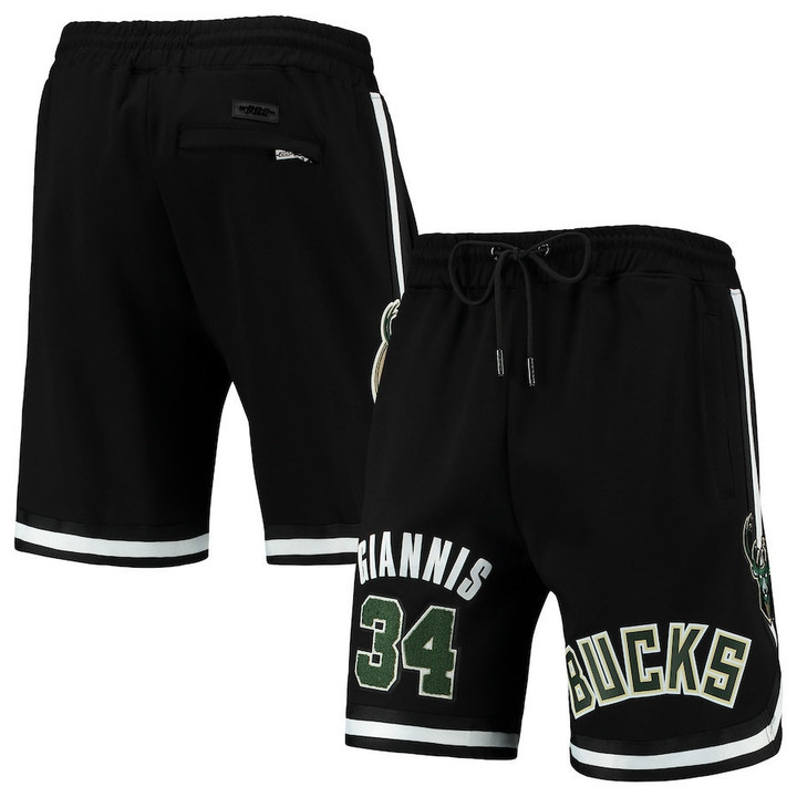 Giannis Antetokounmpo Milwaukee Bucks Pro Standard Player Replica Shorts - Black