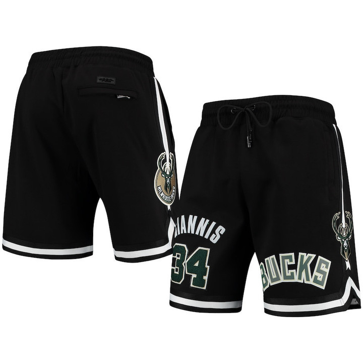 Giannis Antetokounmpo Milwaukee Bucks Pro Standard Player Shorts - Black