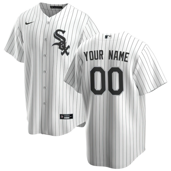 Youth's Chicago White Sox White Home Replica Custom MLB Jersey