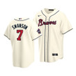Men's Atlanta Braves Dansby Swanson #7 2021 MLB All-Star Game PatchCream Jersey