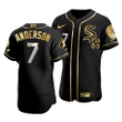 Men's  Chicago White Sox Tim Anderson #7 Golden Edition Black  Jersey , MLB Jersey