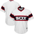 Men's Chicago White Sox Majestic Throwback Official Cool Base Jersey - White , MLB Jersey