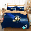 NBA Utah Jazz 3 Logo 3D Personalized Customized Bedding Sets Duvet Cover Bedroom Set Bedset Bedlinen N