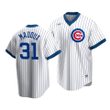 Men's  Chicago Cubs Greg Maddux #31 Cooperstown Collection White Home Jersey , MLB Jersey