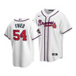 Men's Atlanta Braves Max Fried #54 2021 MLB All-Star Game PatchWhite Jersey