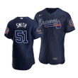 Men's Atlanta Braves Will Smith #51 2021 MLB All-Star Game Patch AlternateNavy Jersey