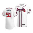 Men's Atlanta Braves Will Smith #51 2021 MLB All-Star Game Patch HomeWhite Jersey