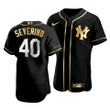 Men's  New York Yankees Luis Severino #40 Golden Edition Black  Jersey , MLB Jersey