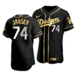 Men's  Los Angeles Dodgers Kenley Jansen #74 Golden Edition Black  Jersey , MLB Jersey