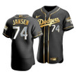 Men's  Los Angeles Dodgers Kenley Jansen #74 2020 World Series Champions Golden Limited  Jersey Black , MLB Jersey