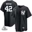 Men's  New York Yankees Mariano Rivera #42 Black Jersey, MLB Jersey