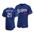 Men's  Los Angeles Dodgers Walker Buehler #21 2020 World Series Champions  Alternate Jersey Royal , MLB Jersey
