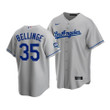 Men's  Los Angeles Dodgers Cody Bellinger #35 2020 World Series Champions Gray Replica Road Jersey , MLB Jersey